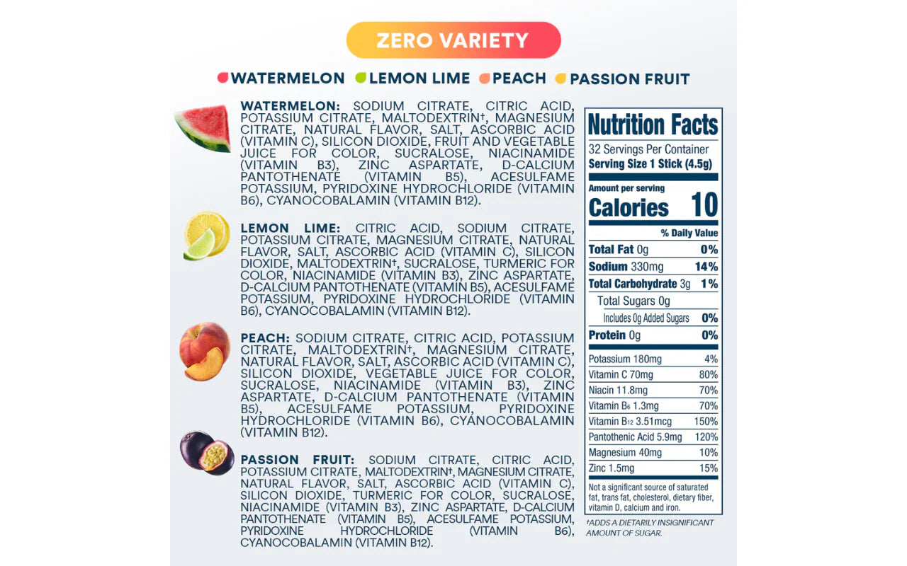 Drip drop Zero sugar Variey 8 pack