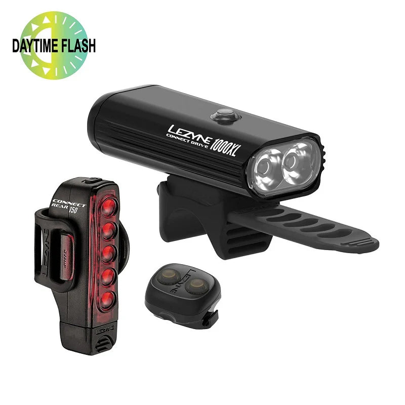 LEZYNE Connect Pro 1000 XL / Strip Drive Light Set