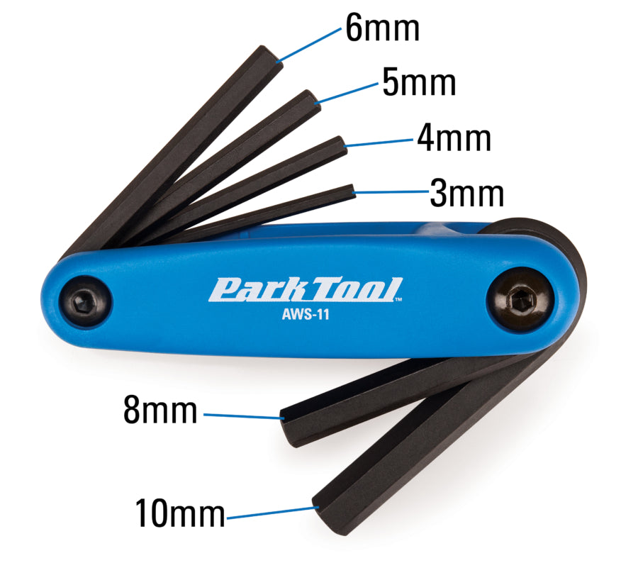 ParkTool AWS-11 Fold-up Hex Wrench Set