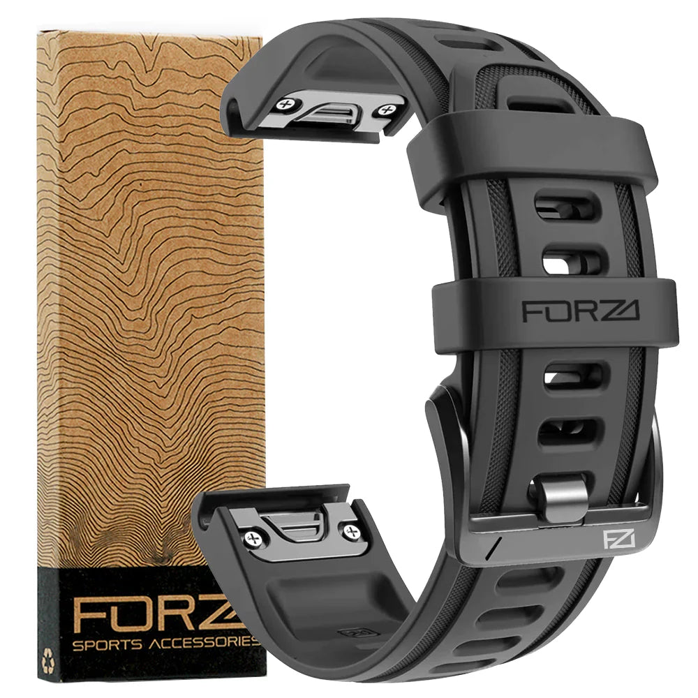 Forza Elite 20mm Quick Release Strap for Garmin Fenix 7S/6S/5S/Instinct 2S & More