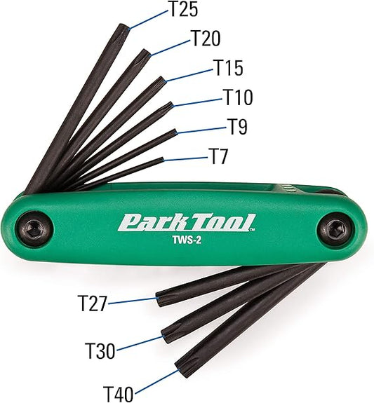 PARK TOOL TWS-2C FOLD-UP TORX WRENCH SET
