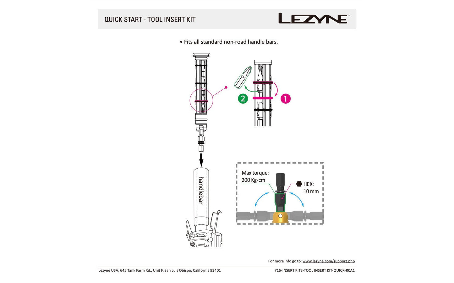 Lezyne Tool Insert Kit Medium